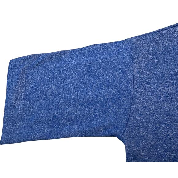 LULAROE SHORT SLV PULL-OVER RND NECK T-SHIRT/TOP, WOMENS, L (EXTRA LONG), BLUE - Picture 7 of 9